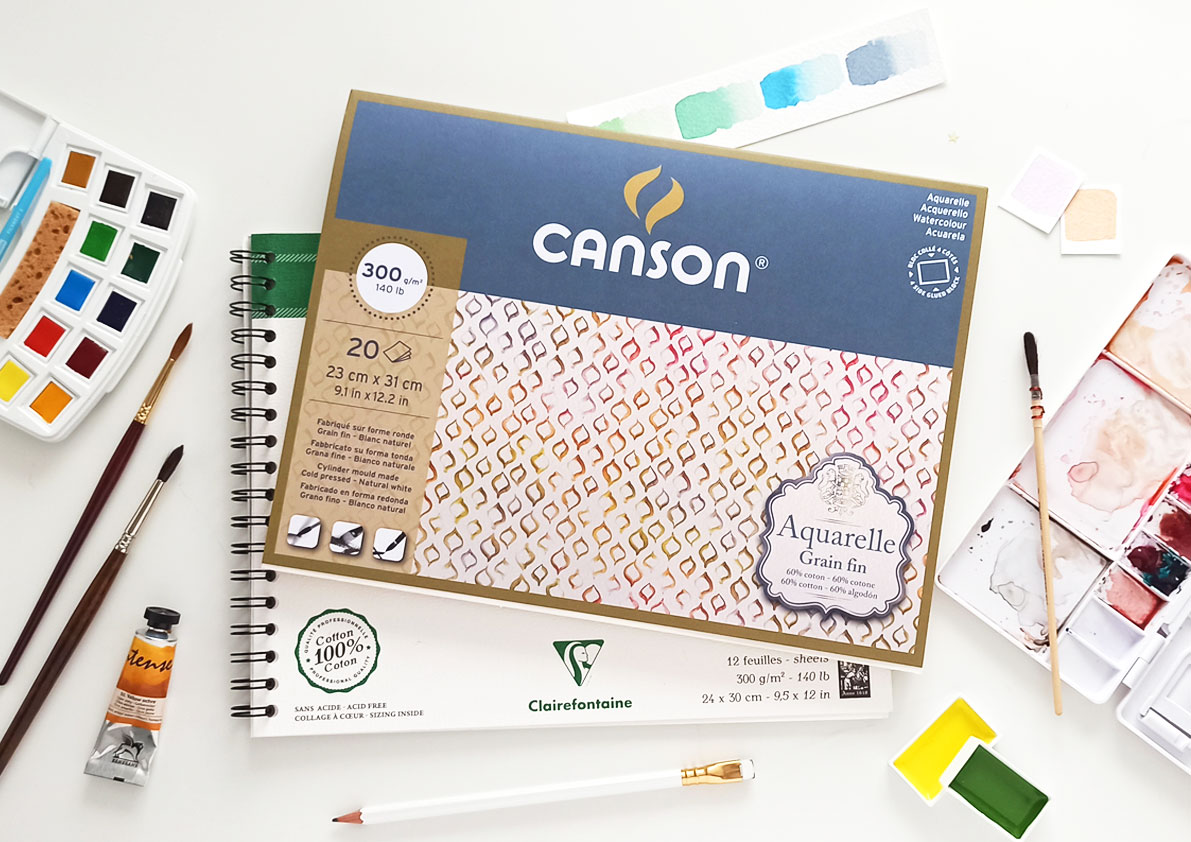 papel aquarelle canson para acuarela