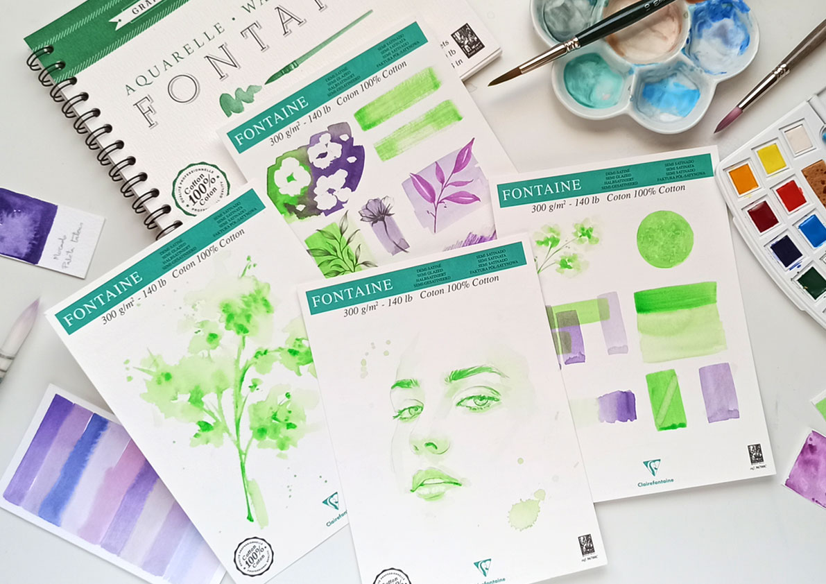 reseña papel acuarela clairefontaine