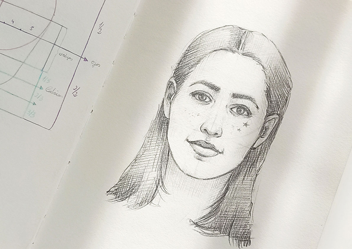 Dibujar proporciones del rostro